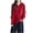 #257-Red, variant on AUNVITO Women's Casual Hooded Zipper Cardigan Long Sleeve Solid Color Lightweight Loungewear Home Office Comfort