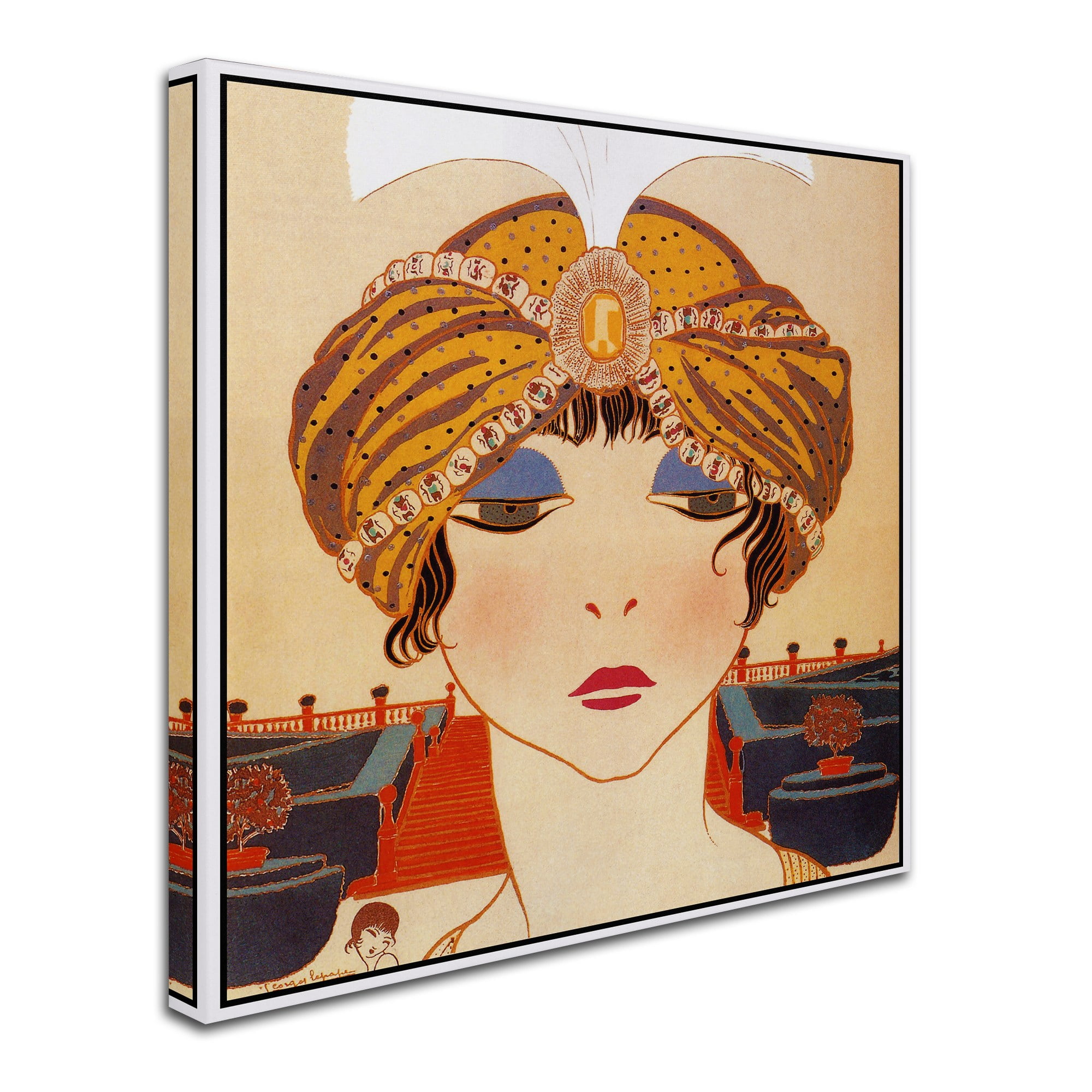 Trademark Fine Art 'Le Turban' Canvas Art by Vintage Lavoie
