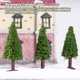 thumbnail image 5 of Árboles de Navidad artificiales Paisaje Paisaje Mini Arquitectura Escena de plástico Paisajismo Artesanía Plantas Calle15 piezas Inevent HA009160-01, 5 of 7