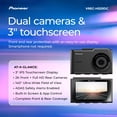 thumbnail image 2 of Cámara de Tablero Pioneer VREC-H520DC Doble Frontal y Trasera con Resolución 2K, 2 of 9