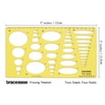 thumbnail image 5 of Traceease Geometric Drafting Ellipse Template Drawing Stencil, Designing Template Measuring Ruler, 5 of 6