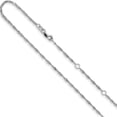 thumbnail image 1 of 14K White Gold Jbsp's 1.5mm Singapore 1In+1In Adjustable Chain (18 X 1.5) Made In Italy 1373-16+2, 1 of 5