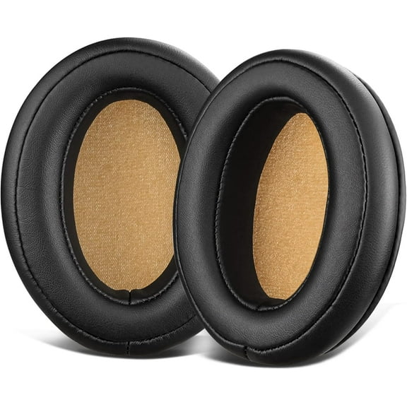 SOULWIT Protein Leather Replacement Ear Pads for Sennheiser Momentum 2.0 (Momentum 2, M2)/HD1 Wireless Over/Around Ear Headphones, Ear Pads Cushions with Noise Isolation Memory Foam