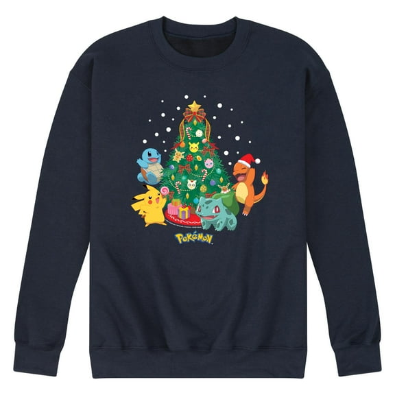 Pokémon - Holiday Designs - Men's Crew Neck Fleece Pullover