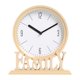 thumbnail image 1 of Reloj de escritorio, relojes de mesa, sin tictac, fácil de leer, estante, silencioso, familiar, decorativo C-Beige, 1 of 8