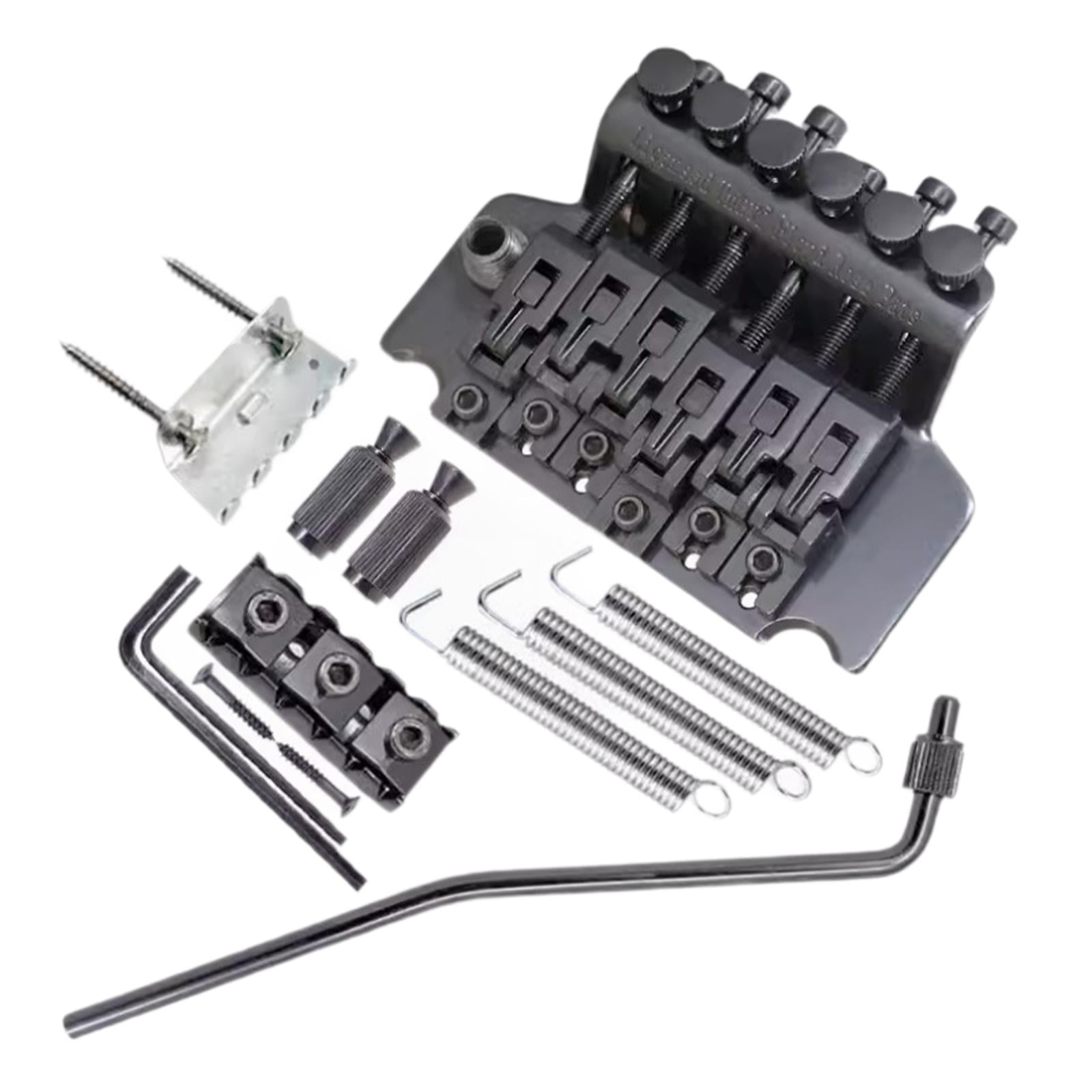 LeeQinersw Guitar Tremolo Bridge Portable Electric Guitar Replacement Electric Guitar Parts black