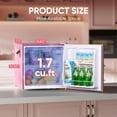 thumbnail image 4 of Upstreman 1.7 Cu.Ft. Retro Compact Refrigerator with Side Bottle Opener, Single Door Mini Fridge for Kitchen Office Apartment Dorm, Pink FR17 PRO, 4 of 12