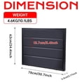 thumbnail image 6 of LED Lockable Sports Card Display Case with UV-Protected Acrylic for Baseball and Trading Cards (Horizontal, 2 Pack), 6 of 6