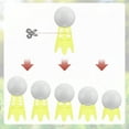 thumbnail image 4 of Uxcell Tees de Golf para Simulador [1PCS] - Tees de Golf de Plástico para Campo de Práctica y Césped de Invierno - [Amarillo - 1.77 IN], 4 of 7