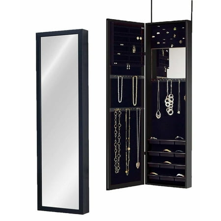 Ghp 48 X14 X4 2 Black Full Length Vanity Mirror Wall Door Mount Ghp 48 X14 X4 2 Black Full Length
