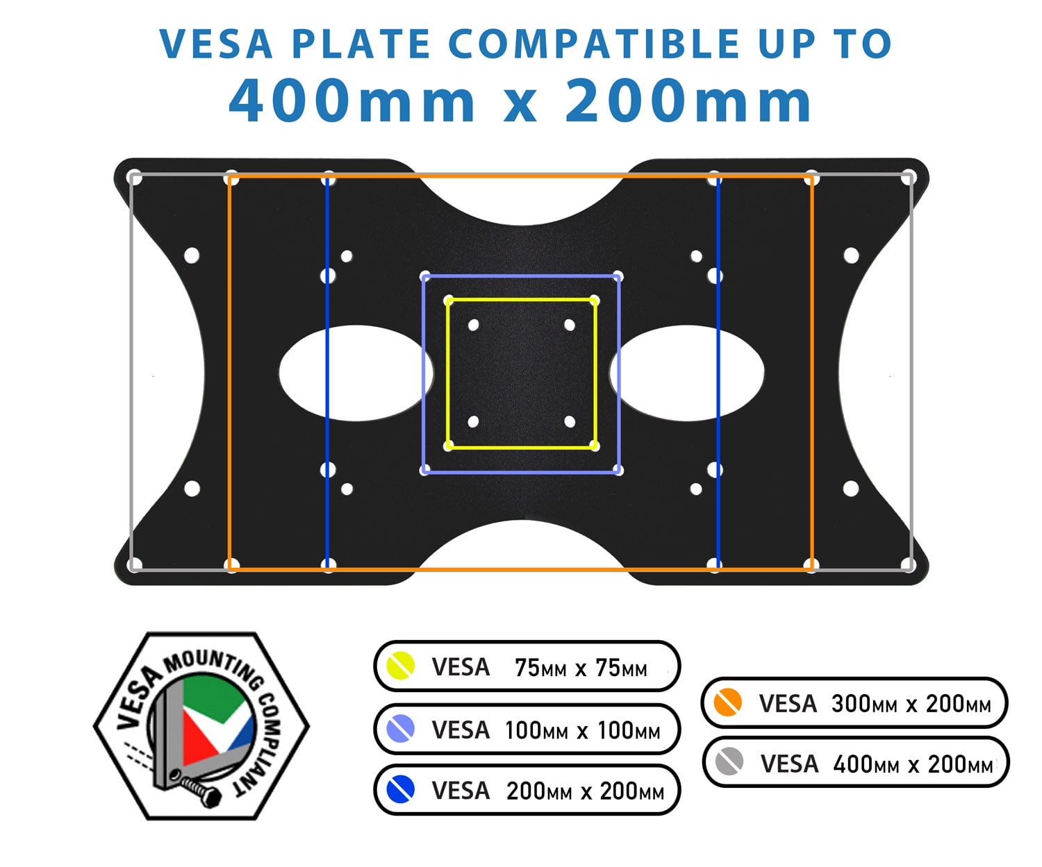 200x200 VESA Extension Plate Supplier and Manufacturer- LUMI