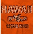thumbnail image 2 of Hawaii Hibiscus Flower Distressed HI Womens Fitted Plus Size Graphic Tee Brisco Brands 2X, 2 of 5