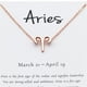 thumbnail image 5 of Collar del zodiaco Sonducket oro rosa Aries CBP201050, 5 of 6
