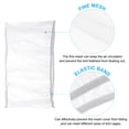 thumbnail image 4 of 33x8" Adjustable Bird Cage Net Cover Feather Catcher Guard Soft Airy Mesh Skirt, White, 4 of 5