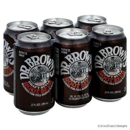 Dr. Brown Root Beer Soda 6 Pack, 12Ounces (Pack Of 4)