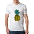 thumbnail image 1 of Wild Bobby, Trendy Tropical Pineapple, Fashion, Men Premium Tri Blend Tee, Heather White, X-Large, 1 of 4