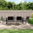 thumbnail image 1 of vidaXL 7 Piece Garden Dining Set with Cushions Poly Rattan and Steel, 1 of 5