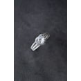 thumbnail image 3 of Dash Jewel 14k White Gold Plated 1.5 Ct Heart Cut VVS1/D Lab Created Simulated Diamond Women's Engagement Ring - Stunning Split Shank Style - Celebrate Your Love Story with This Beautiful Ring, 3 of 3