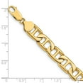 thumbnail image 2 of 14k Yellow Gold 8.75mm Solid Hand Polished Nautical Ship Mariner Anchor Link Bracelet 7 Inch Lobster Claw Link Bracelet, 2 of 2