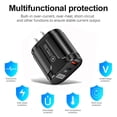 thumbnail image 3 of Safe 20W PD QC 3.0 Fast Wall Charger USBC Power Adapter US Plug Accessory, 3 of 7
