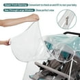 thumbnail image 7 of PAHTTO Waterproof All-Round Protection Stroller Rain Cover for Double Strollers, Clear, 7 of 7