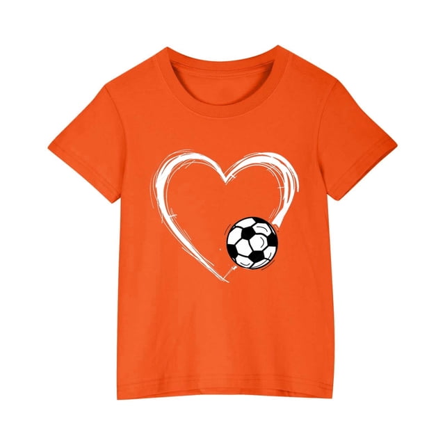 Zpanxa Chemises Filles T-Shirt à Imprimé d'Halloween Col Rond Manches Courtes Haut Mode en Coton 9 Ans