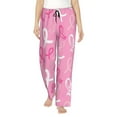 thumbnail image 2 of Kdxio Women's Comfy Stretch Breast Cancer Awareness (3)Print Drawstring Pajama Pants-XX-Large, 2 of 9