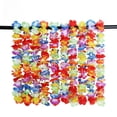 thumbnail image 1 of Accesorios para vestirse con hula y corona grande mejorada para fiestas hawaianas, collar de pétalos de colores festivos, 1 of 4