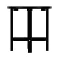 WestinTrends Outdoor Black Side Table, All Weather Poly Lumber