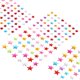 thumbnail image 1 of Uxcell 440 Pcs Gemas Adhesivas para Manualidades, 5 Hojas de Gemas Autoadhesivas Brillantes en Forma de Estrella, Multicolor, 1 of 5