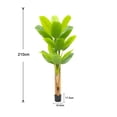 thumbnail image 2 of 6.2FT/6.9FT Tall Artificial Banana Tree Fake Banana Tree With 10 Large Leaves And Natural Bark Greenery Potted Plant For Home, 2 of 9