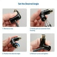 thumbnail image 4 of 10 Piezas Adaptador de Audio Enchufe Ajustable Macho una Hembra Adaptador XLR de ÁNgulo Recto 3 Negro (Adaptador XLR de 90 Grados), 4 of 5