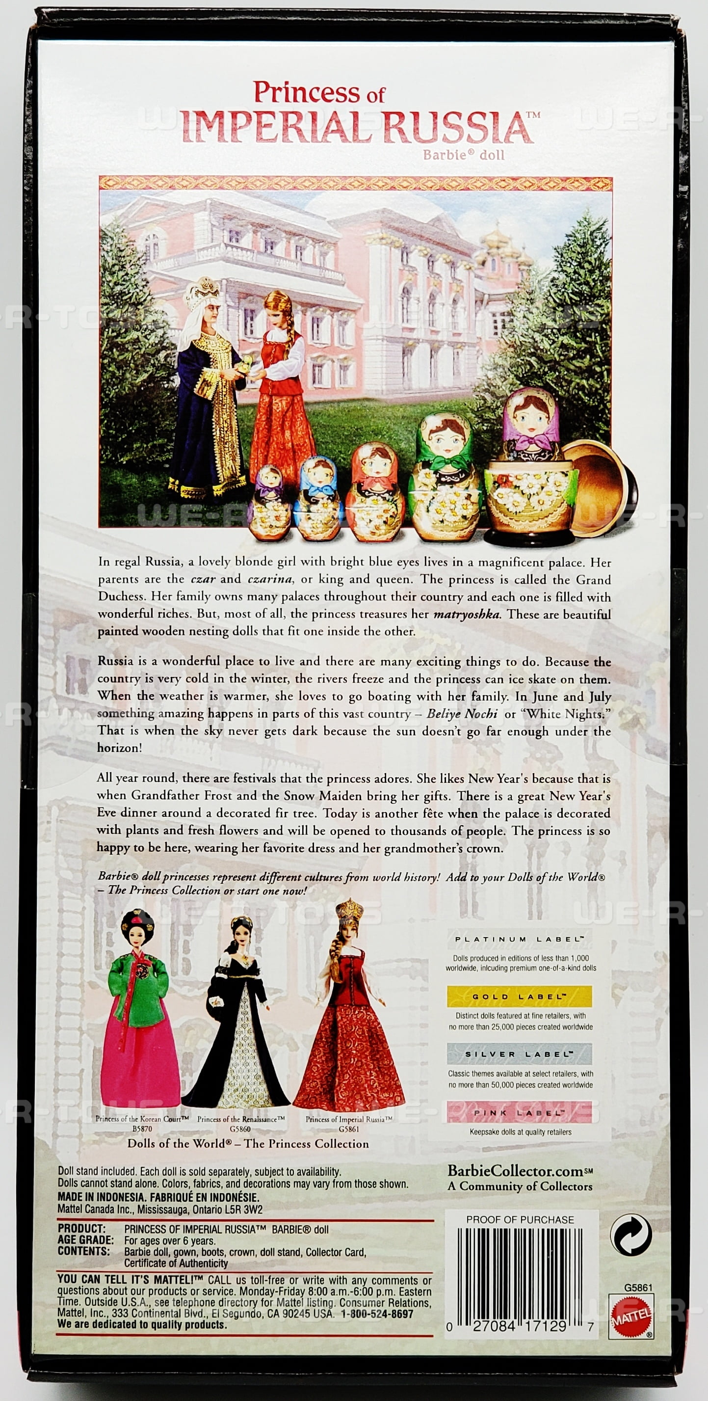 Barbie Dolls of the Worlds: Princess of Imperial Russia