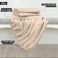 thumbnail image 2 of Juego de sábanas Utopia Bedding de microfibra totalmente cepillada, color beige, 2 of 6