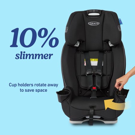 Graco SlimFit 3-in-1 Car Seat, Jarret, Black ‼️used and possibly could have stains ‼️