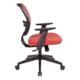 thumbnail image 3 of Chaise de Travail à Dossier et Assise en Vinyle Rouge Dillon Lipstick, 3 of 5