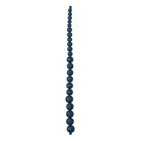 Create customized, colorful jewelry with this strand of graduated smoke blue beads. Pair a couple strands together for a necklace.