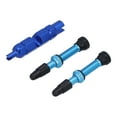 thumbnail image 4 of 1.6in Tubeless Valve Stem French Type Brass Detachable for Road Bicycles Mountain BikesBlue, 4 of 5