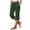 z-260618-1-Dark Green, variant on SNKSDGM Women's Plus Cargo Pants Women Stretchy Waist Women's Pants Casual Jeans "Women's Lightweight Casual Plus Size White Loose Fit High Waisted Crop Pants"