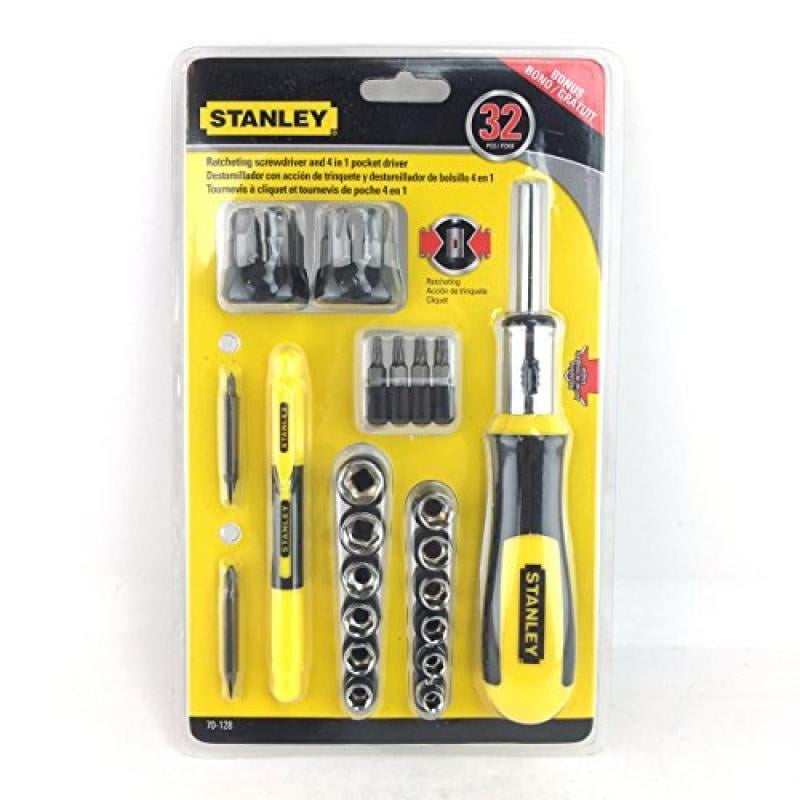 Stanley 32Piece Ratcheting Screwdriver Set with 4Way Pen Driver