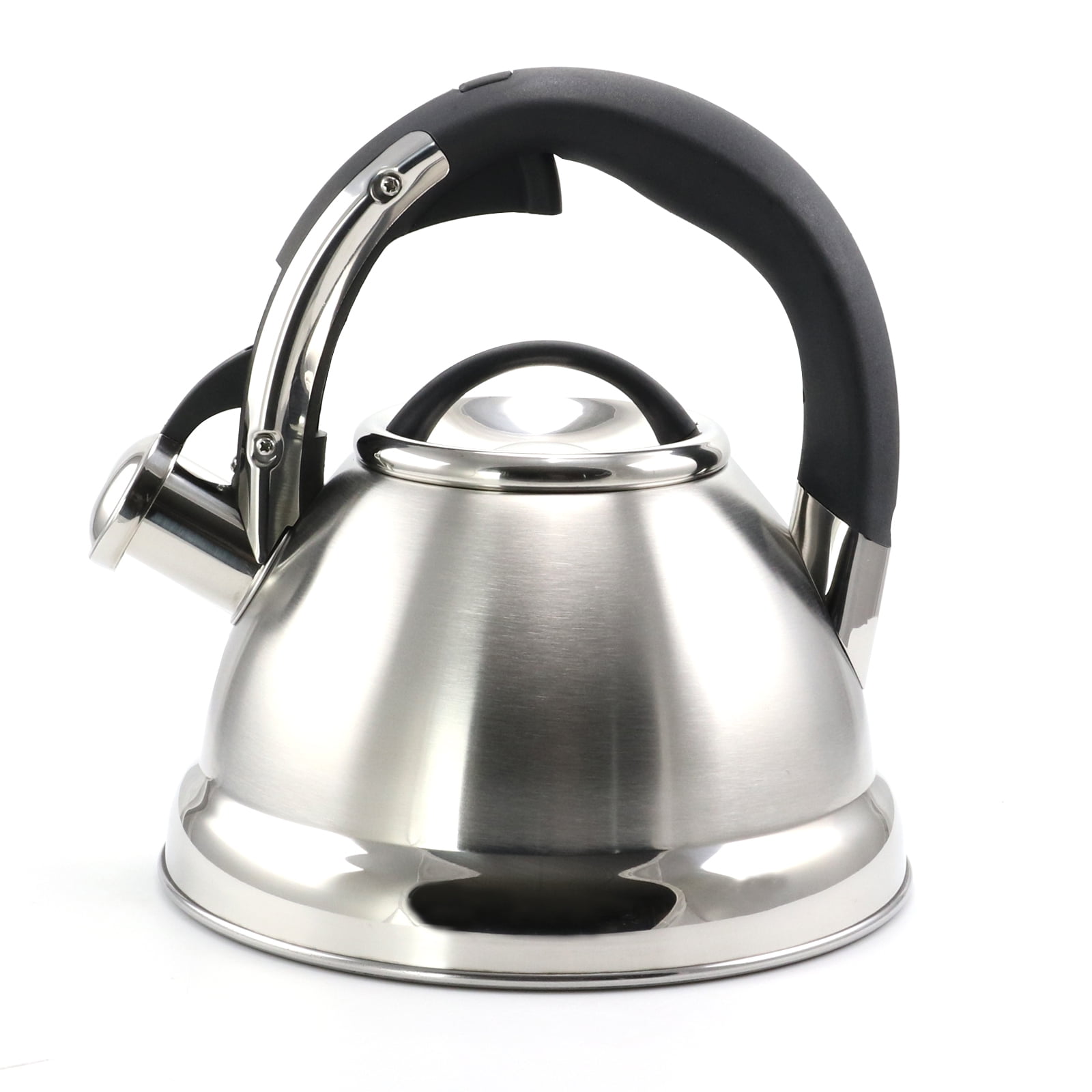 Mr. Coffee 2 Quart Stainless Steel Whistling Tea Kettle with Nylon