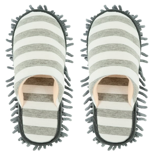Las zapatillas de limpieza de pisos se pueden limpiar para limpiar las zapatillas de piso.
