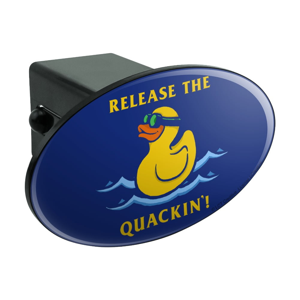 Release the Quackin' Kraken Rubber Duck Funny Humor Oval Tow Trailer