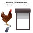 thumbnail image 4 of Automatic Chicken Coop Door, 3 In 1 Light Sense Timing Remote Control Auto Coop Door, Metal Aluminum Alloy Battery Powered Coop Door For Suitable Sized Ducks, 4 of 8