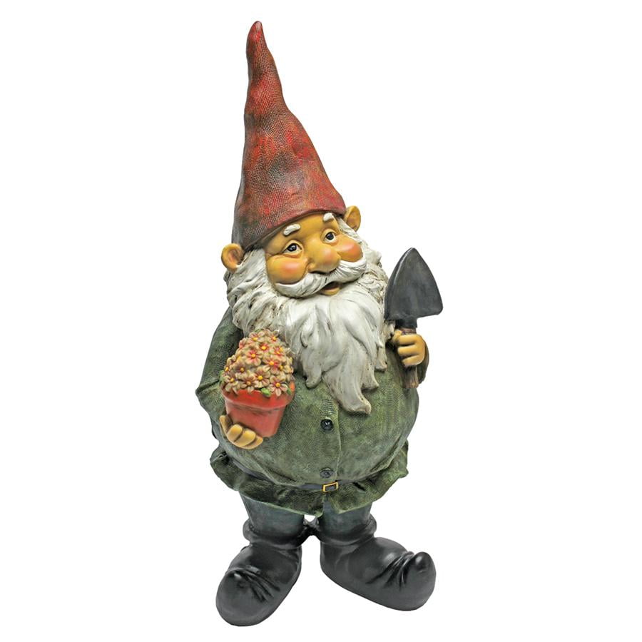 Dagobert with Gifts Garden Gnome Statue by Design Toscano