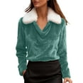 thumbnail image 2 of Pyhlmscde Chandail en Molleton à Manches Longues pour Femmes, Confort Chaud, Pyjama de Noël, Tenues d'Automne pour Femmes, 2 of 4