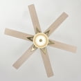 thumbnail image 6 of 52'' Modern Ceiling Fans With Remote,Wood Ceiling Fan With Lights, LED Ceiling Fan Light With 5 Blade, 3 Speed AC Motor Indoor Ceiling Fan For Patio, Living Room, Bedroom, 6 of 8