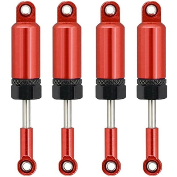 4PCS Aluminum Alloy Internal Spring for 1/16 RC Crawler B16 B36 C24 C34 MN D90,Red