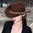 thumbnail image 6 of Segolike Western Cowboy Hat Sun Hat Fedora Hat for Travel Outdoor Music Festival Dress, 6 of 8