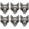 thumbnail image 2 of Patch 6pcs lindo lobo Cachorro Patch Patch Head Wolf Head Iron En Apliques Tiradora de Bricolaje Cabeza de Tela StickerGray Head Wolf, 2 of 7
